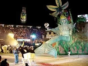 Apresentação do boi bumbá Caprichoso no Bumbódromo