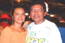 Socorro Oliveira, e Césa Oliveira, Presidente do Caprichoso