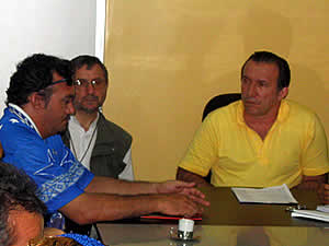 Bi Garcia, Prefeito de Parintins: reunião em prol da energia em Parintins (Foto: APCOM)