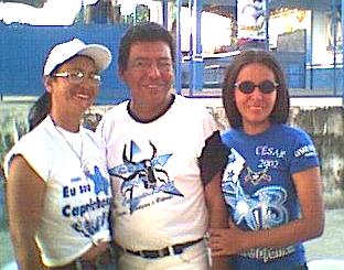 Cesar e sua filha e esposa