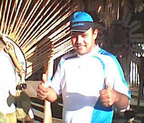 Robson Jr., Levantador de Toadas do Caprichoso gravou o cd de toadas 2003 (Foto: Frazão de Parintins)